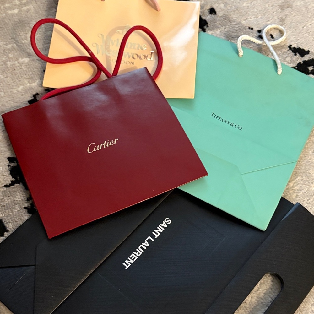 Cartier Burgundy Women's Bag plus 3 more
